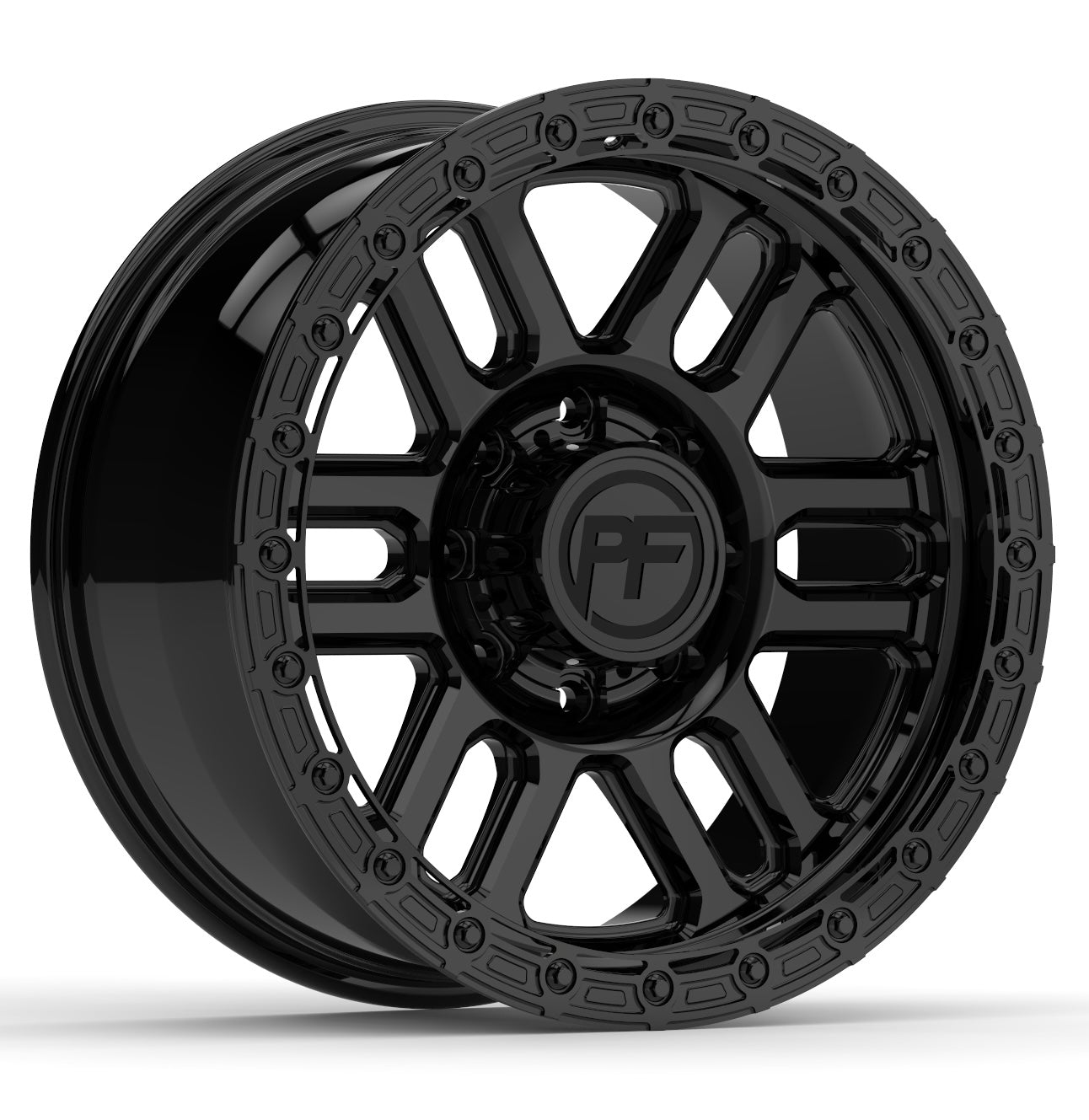 P30 Simulated Beadlock Gloss Black 8 Lug 20x9