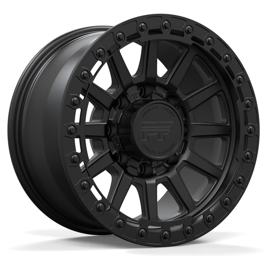 P51 Simulated Beadlock Matte black 8 lug 17"