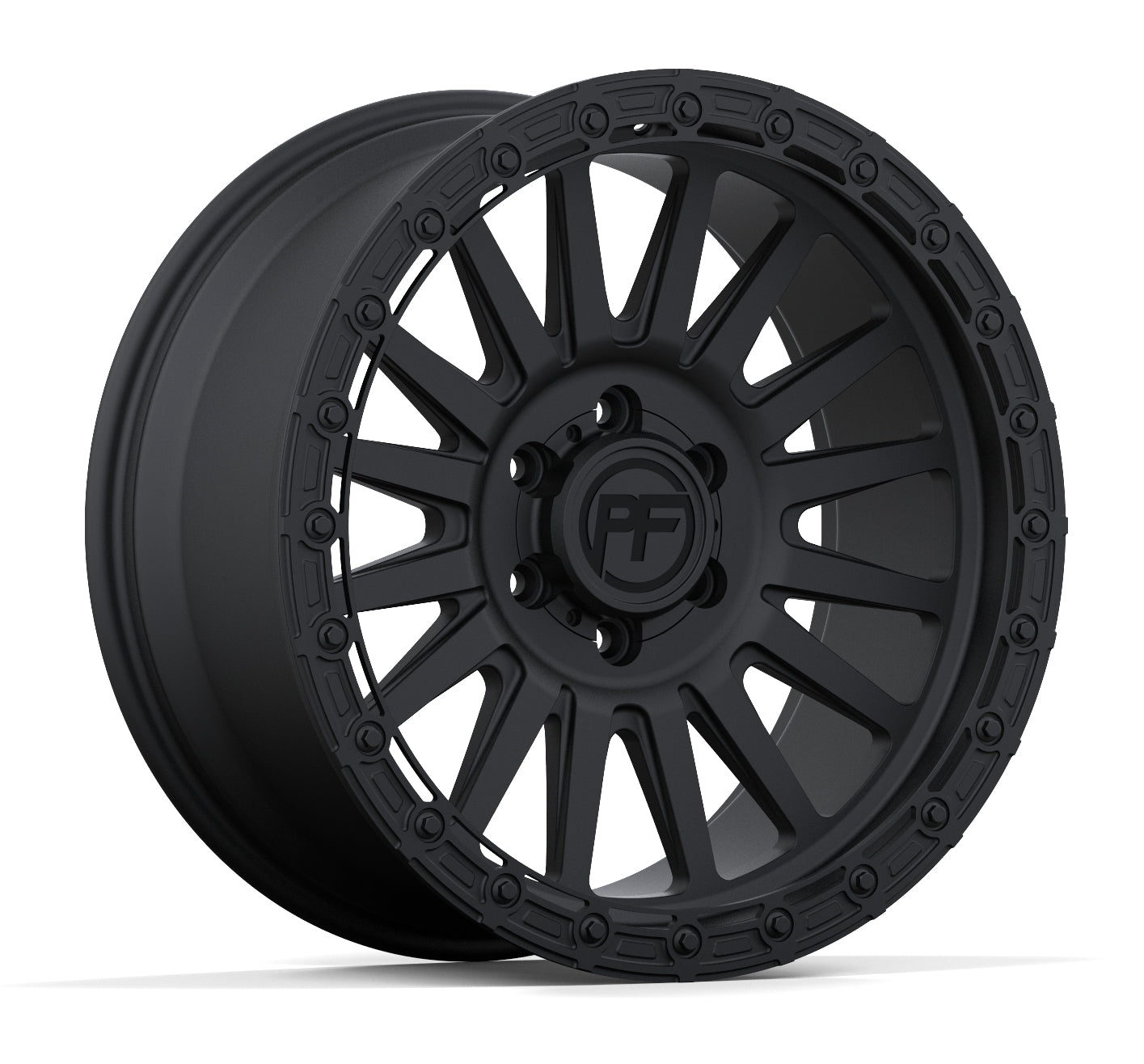P40 Simulated Beadlock Matte Black 5/6 Lug 20x10