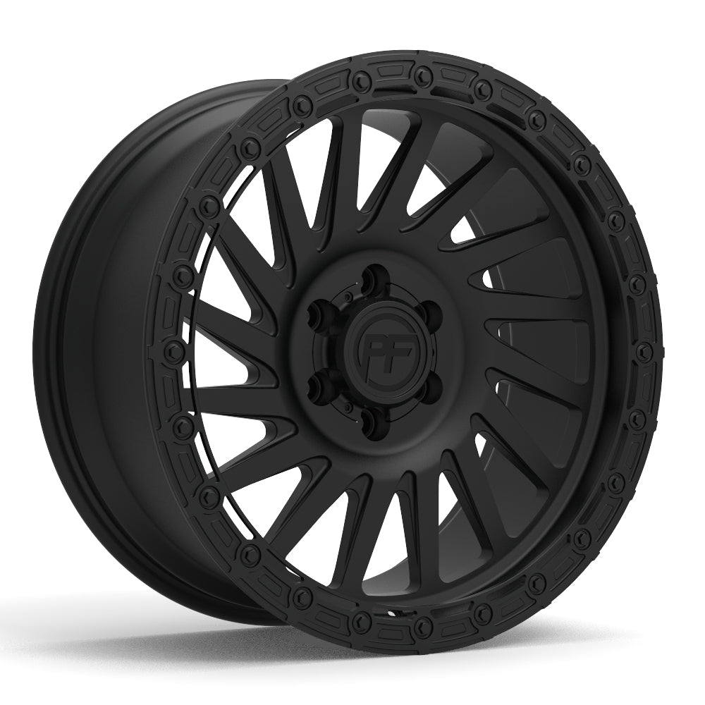 P40T Simulated Beadlock Matte Black 5/6 Lug 20x9