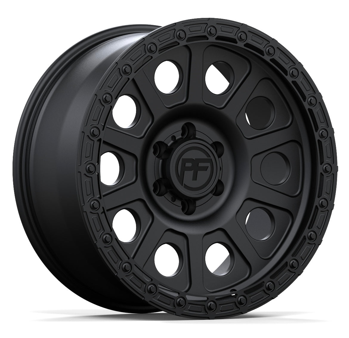 P10 Simulated Beadlock Matte Black 5/6 Lug 20x10