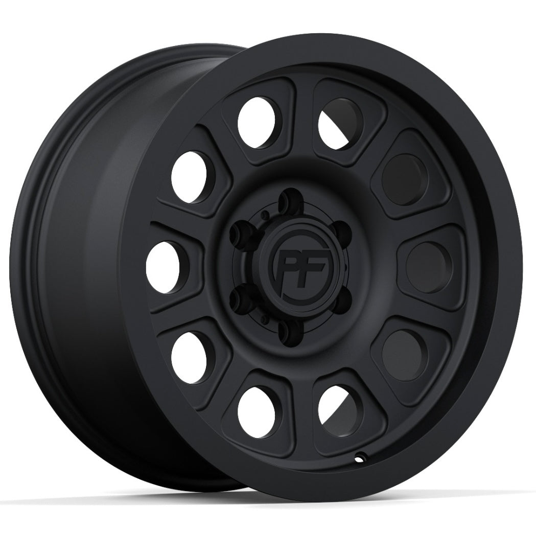 P10 Matte black 5/6 lug 17"