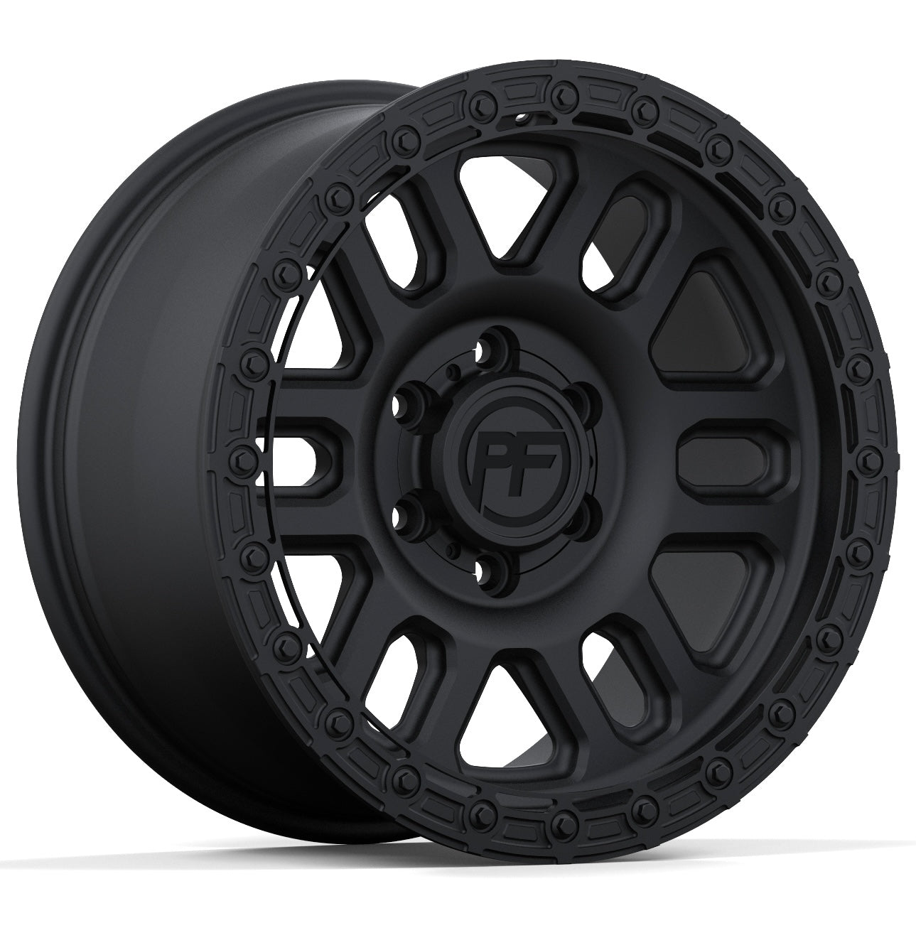 P30 Simulated Beadlock Matte Black 5/6 lug 17"