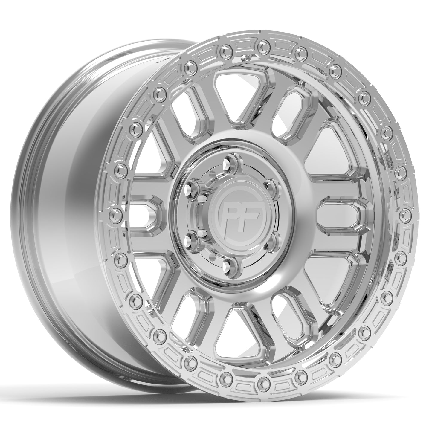P30 Simulated Beadlock Polished 5/6 lug 17"