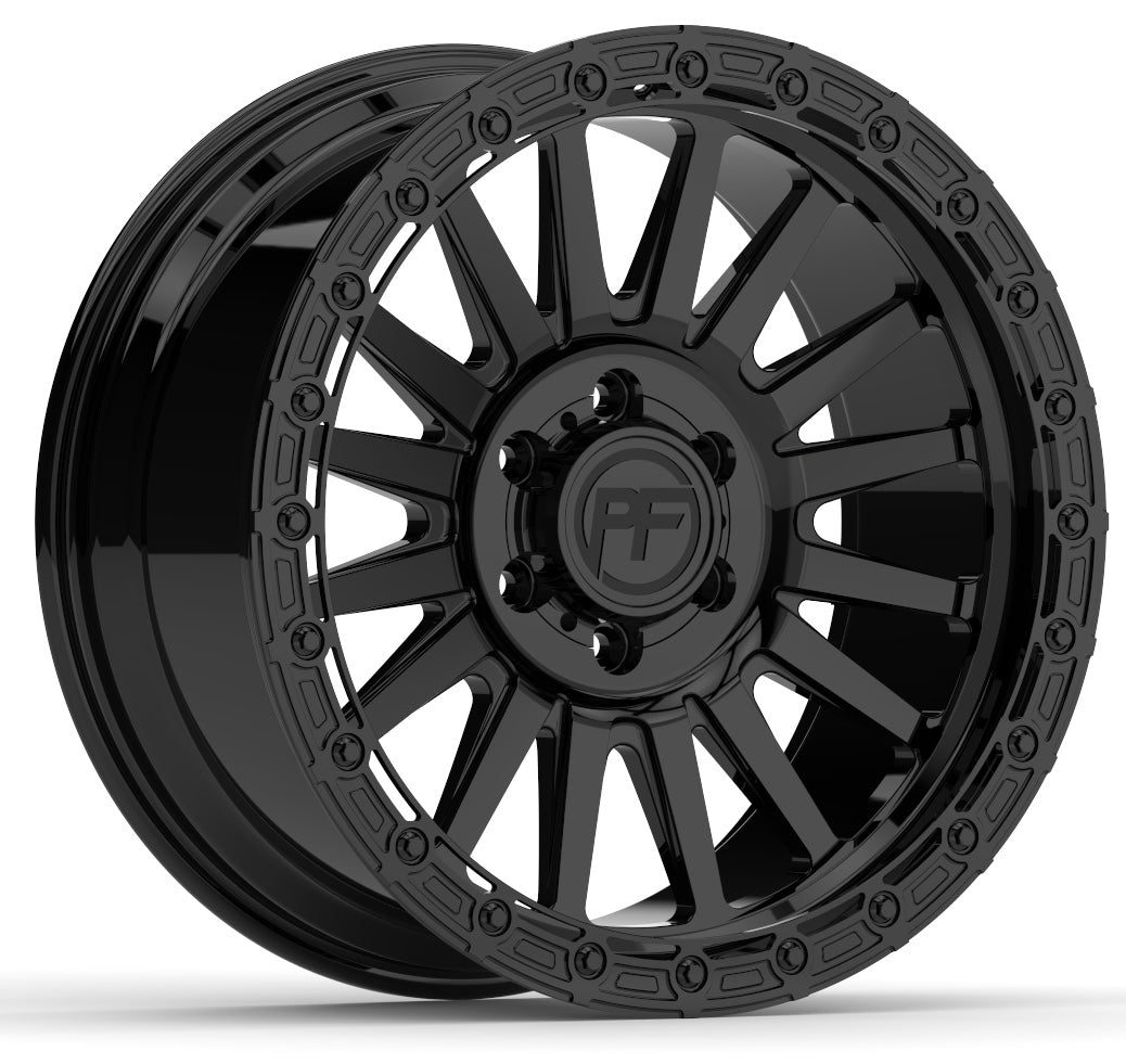 P40 Simulated Beadlock Gloss Black 5/6 Lug 20x10