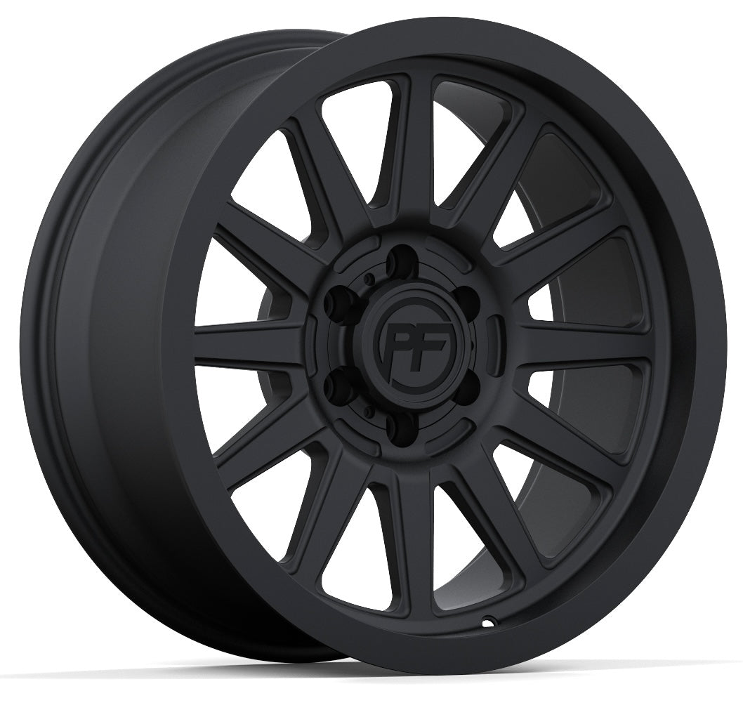 P51 Matte Black 5/6 Lug 20x10