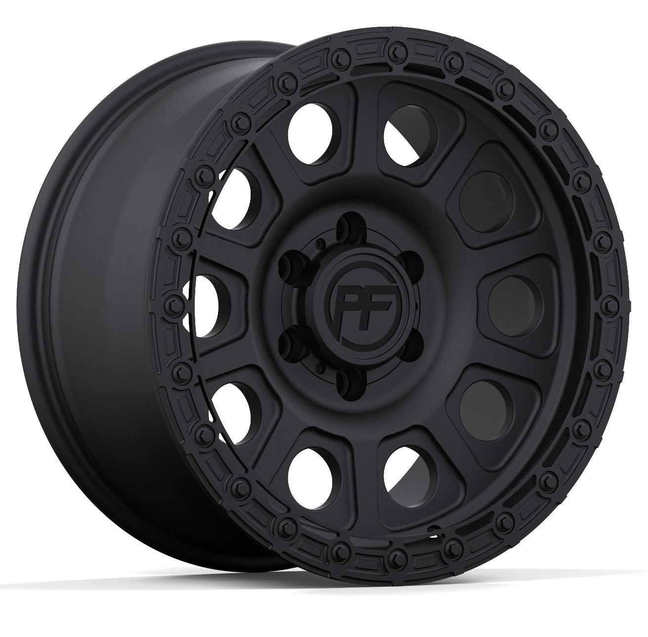 P10 Simulated Beadlock Matte Black 5/6 lug 18"