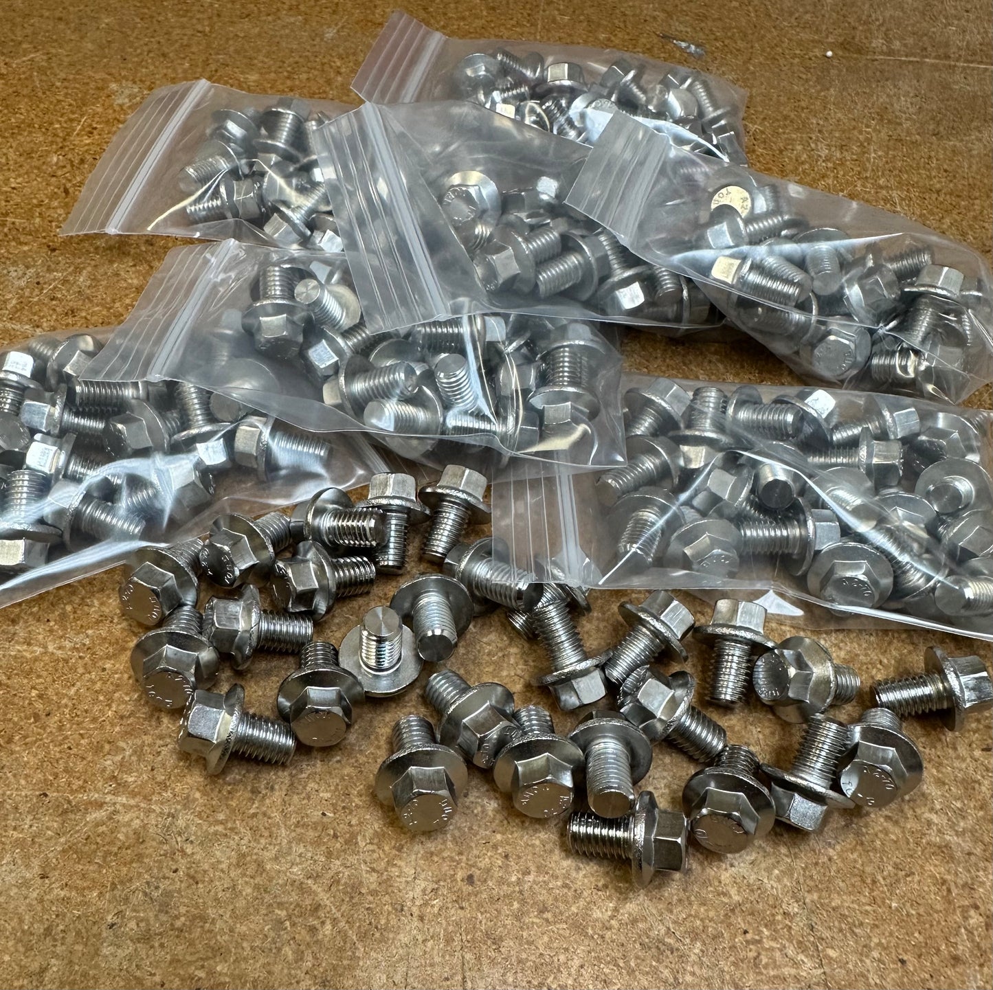 10mm flanged hex (stainless)
