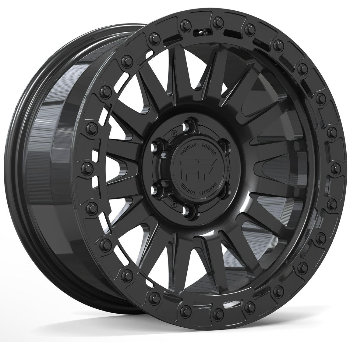 P40 Simulated Beadlock Matte Black 5/6 lug 18"