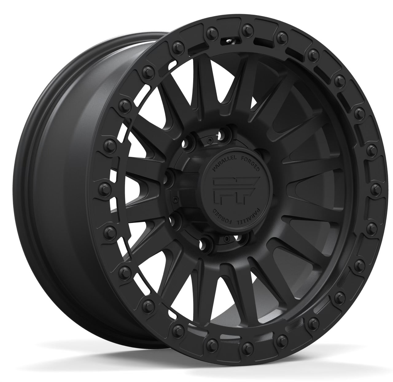 P40 Simulated Beadlock Matte black 8 lug 17"