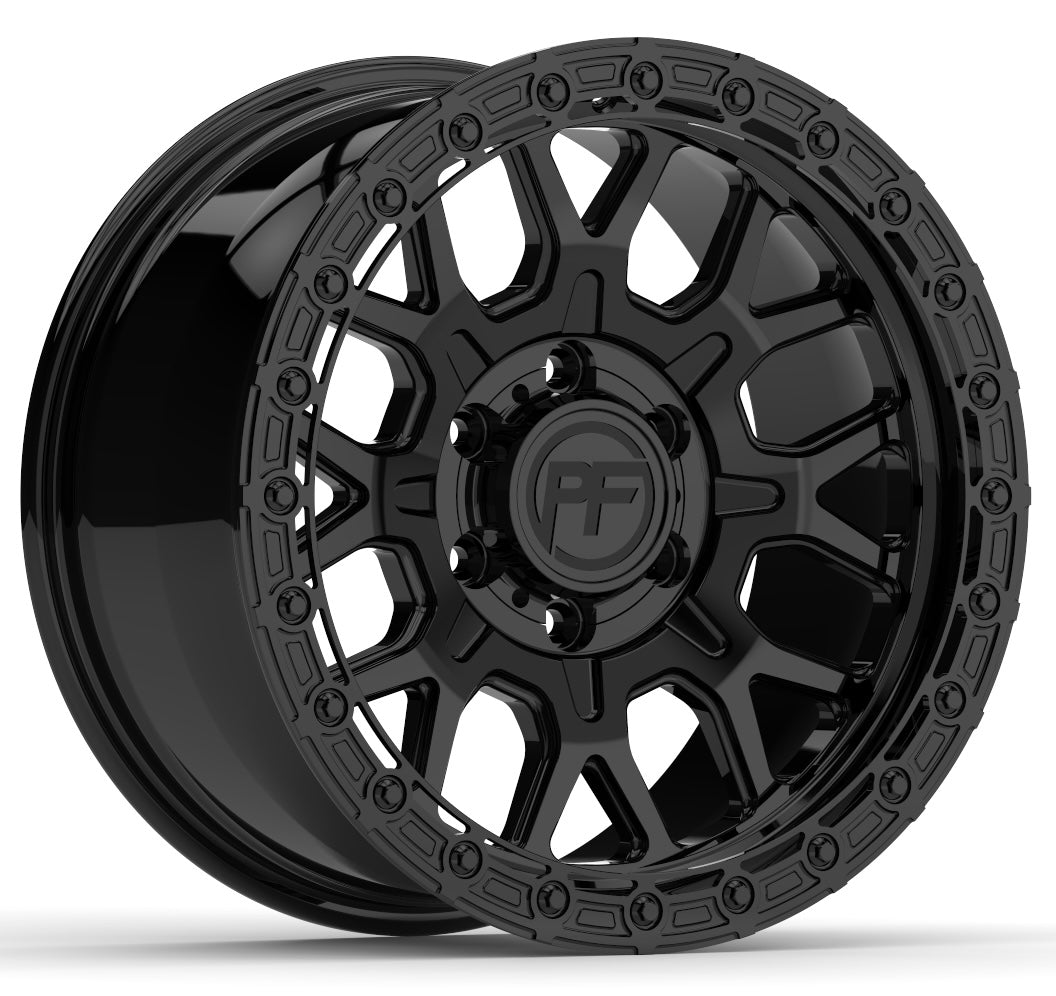 P20 Simulated Beadlock Gloss Black 5/6 lug 18"