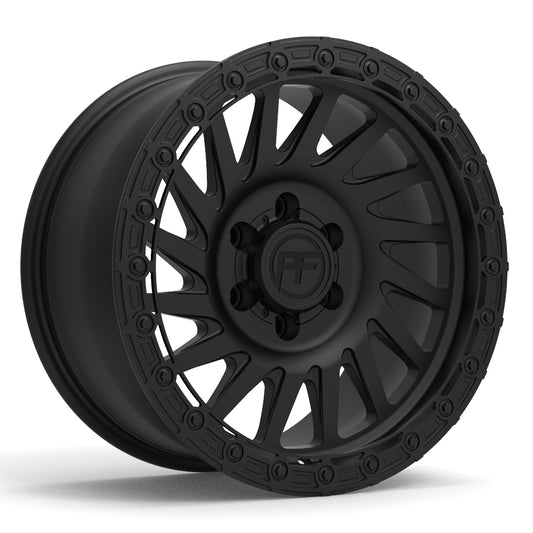 P40T Simulated Beadlock Matte Black 5/6 lug 18"