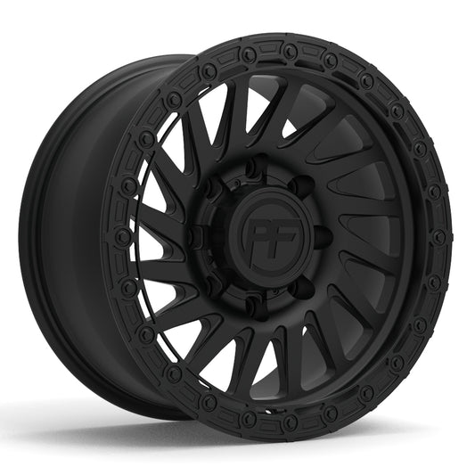 P40T Simulated Beadlock Matte black 8 lug 17"