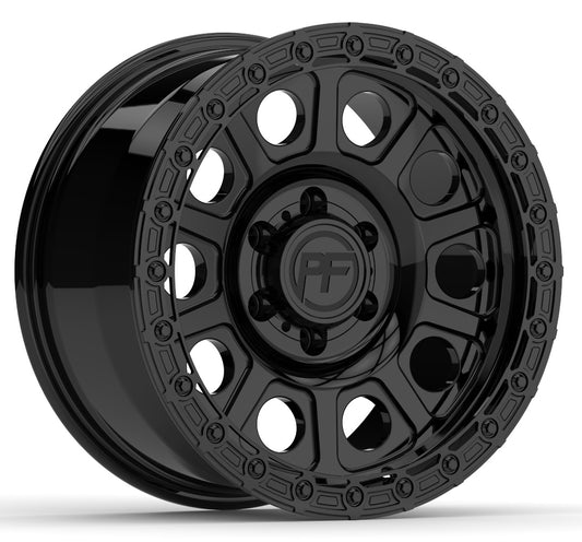 P10 Simulated Beadlock Gloss Black 5/6 lug 18"