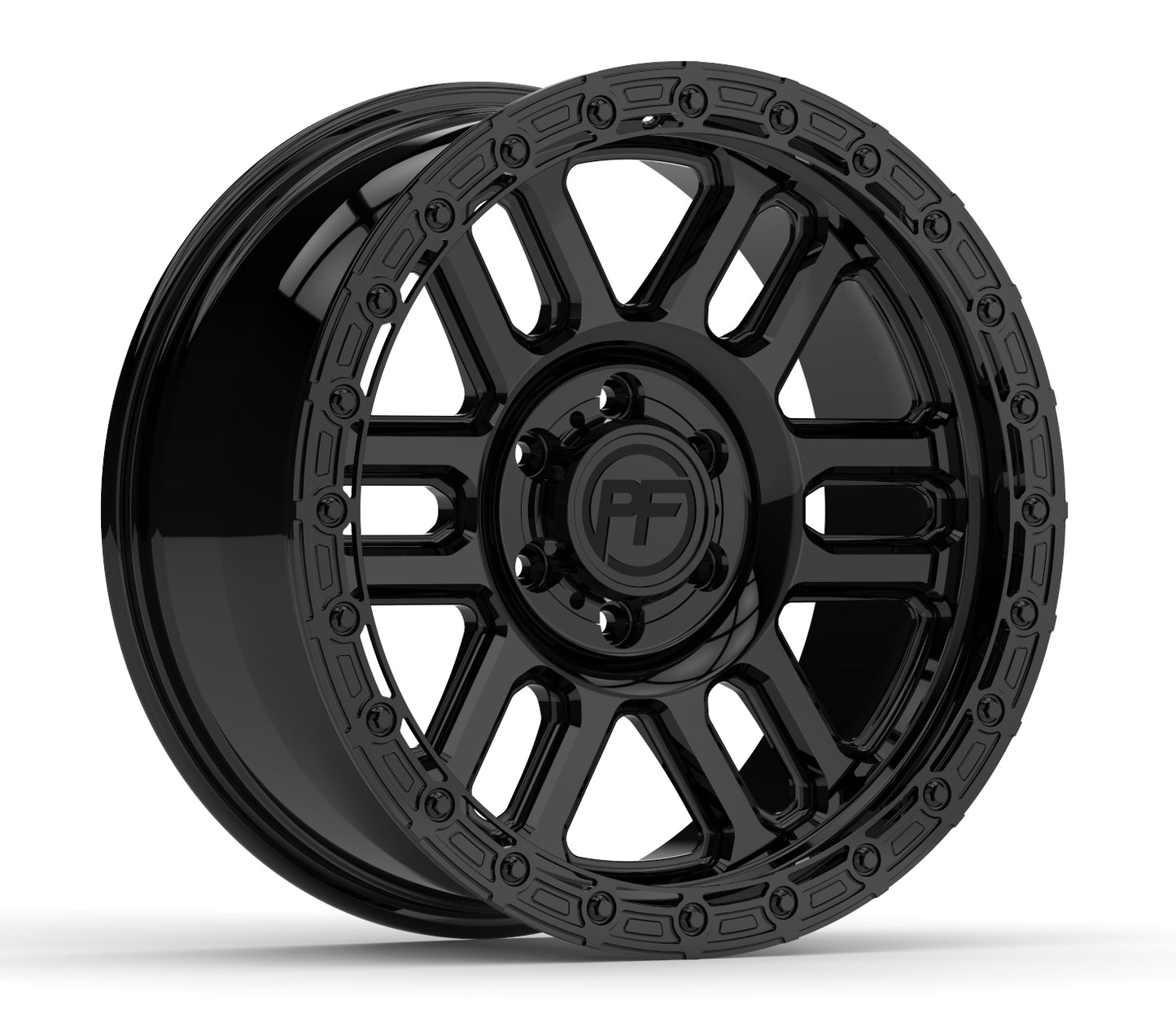 P30 Simulated Beadlock Gloss Black 5/6 Lug 20x10