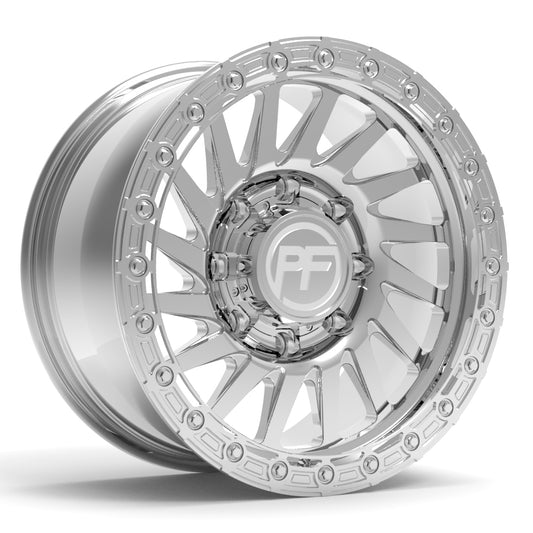 P40T Simulated Beadlock Polished 8 lug 18"