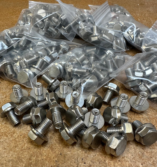 13mm flanged hex (stainless)