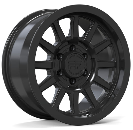 P51 Matte black 5/6 lug 18"