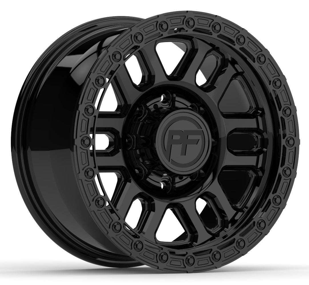 P30 Simulated Beadlock Gloss black 8 lug 17"