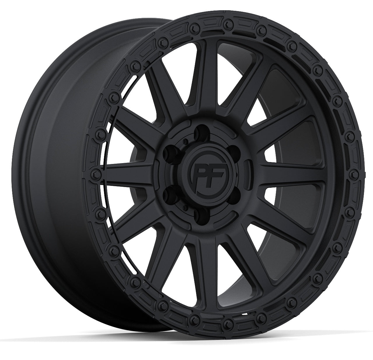 P51 Simulated Beadlock Matte Black 5/6 Lug 20x10