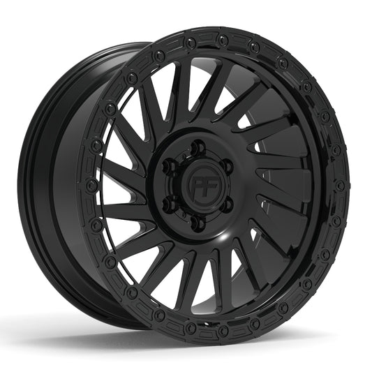 P40T Simulated Beadlock Gloss Black 5/6 Lug 20x9