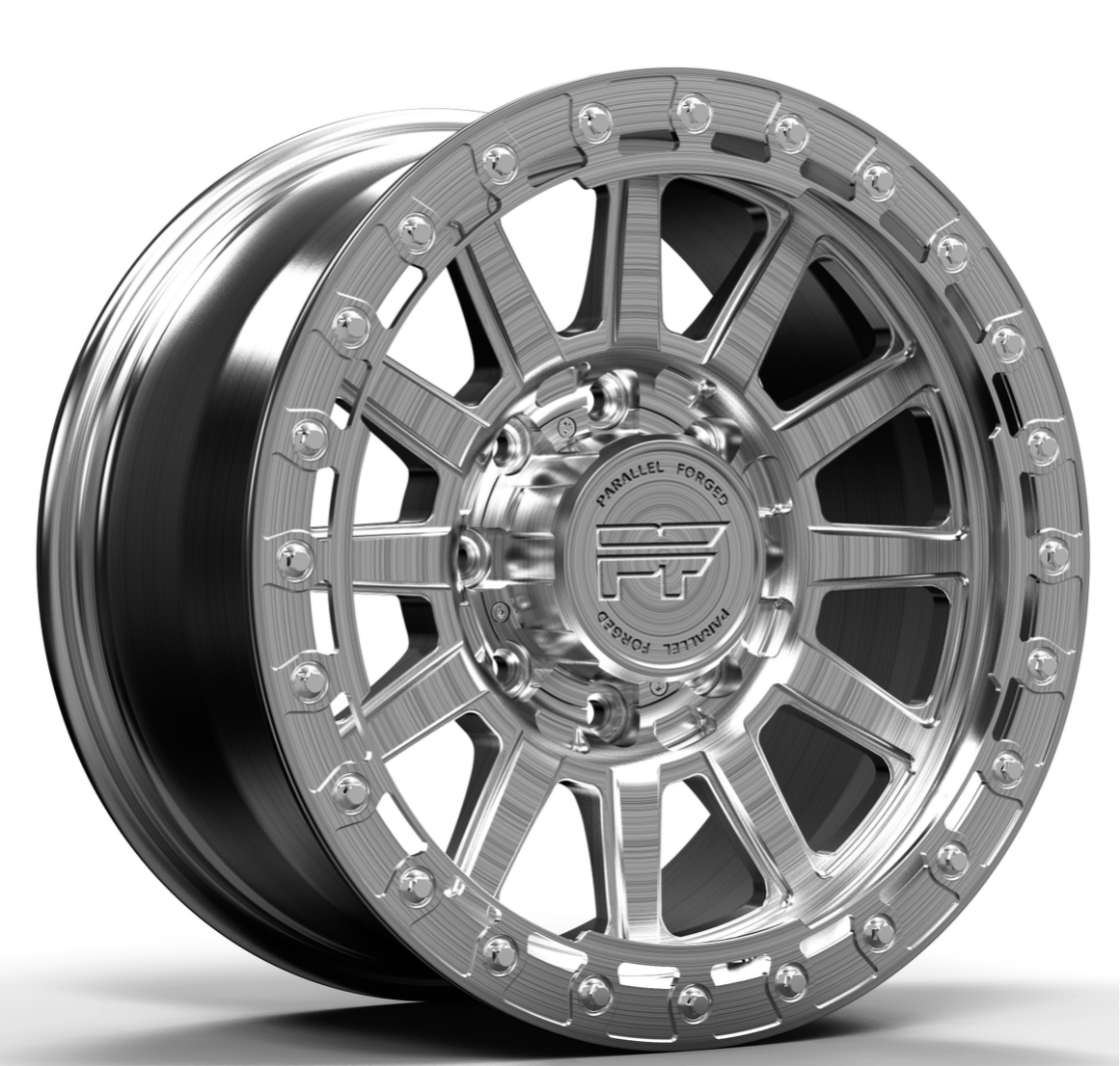 P51 Simulated Beadlock Raw 8 lug 18"