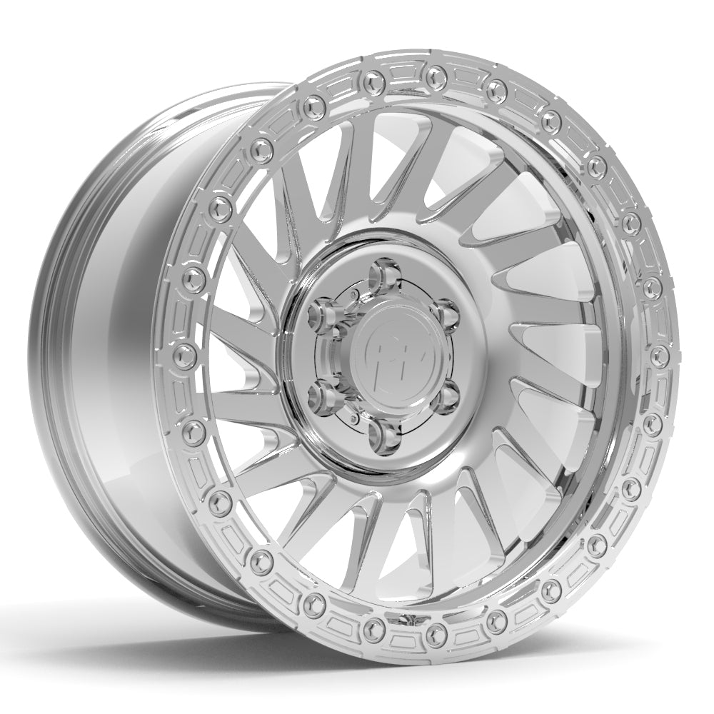 P40T Simulated Beadlock Polished 5/6 lug 18"