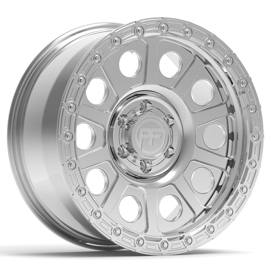 P10 Simulated Beadlock Polished 5/6 Lug 20x10