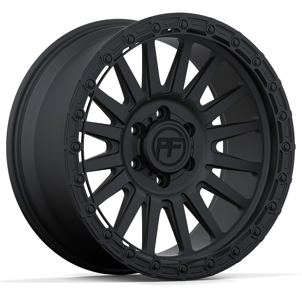 P40 Simulated Beadlock Matte Black 5/6 Lug 20x10