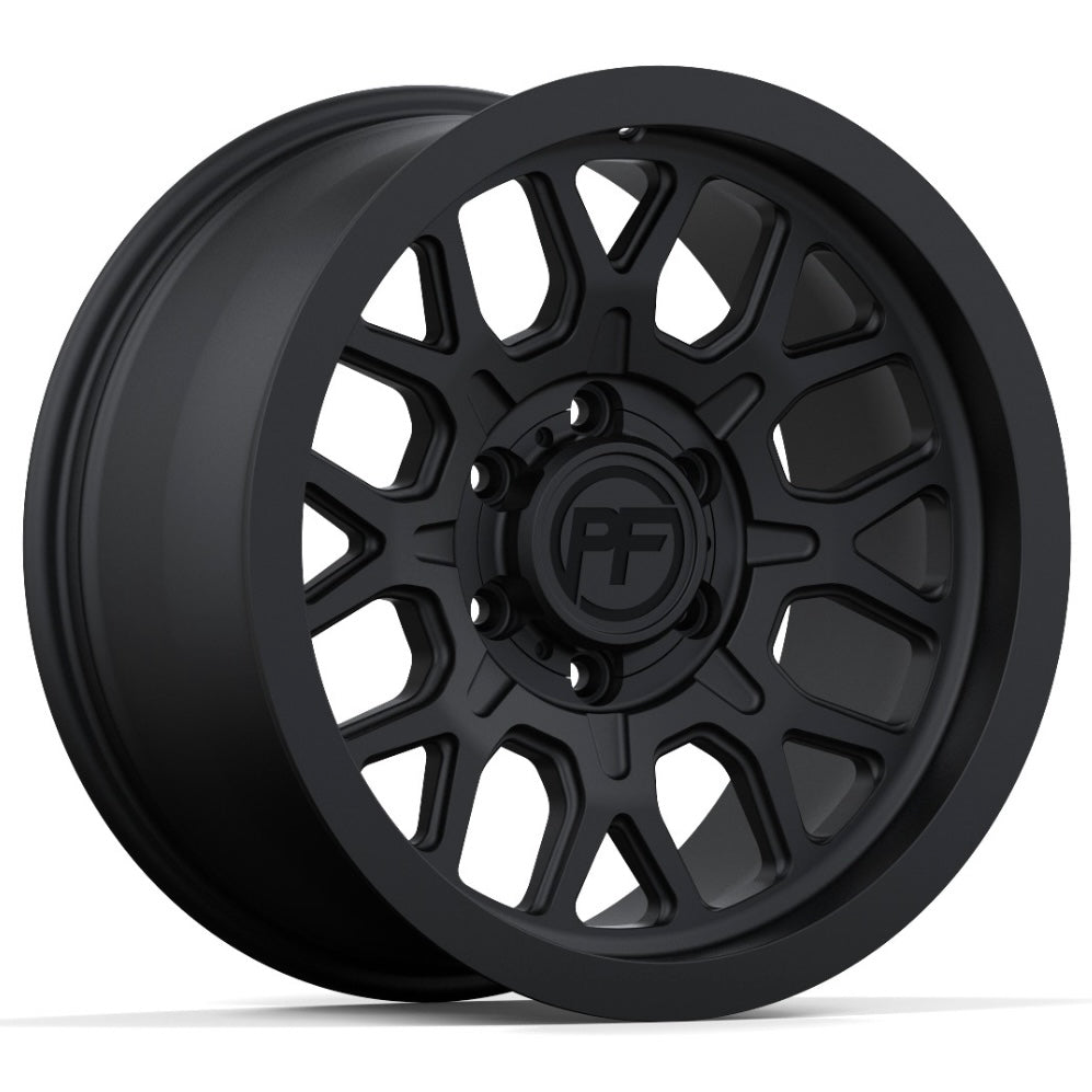 P20 Matte black 5/6 lug 17"