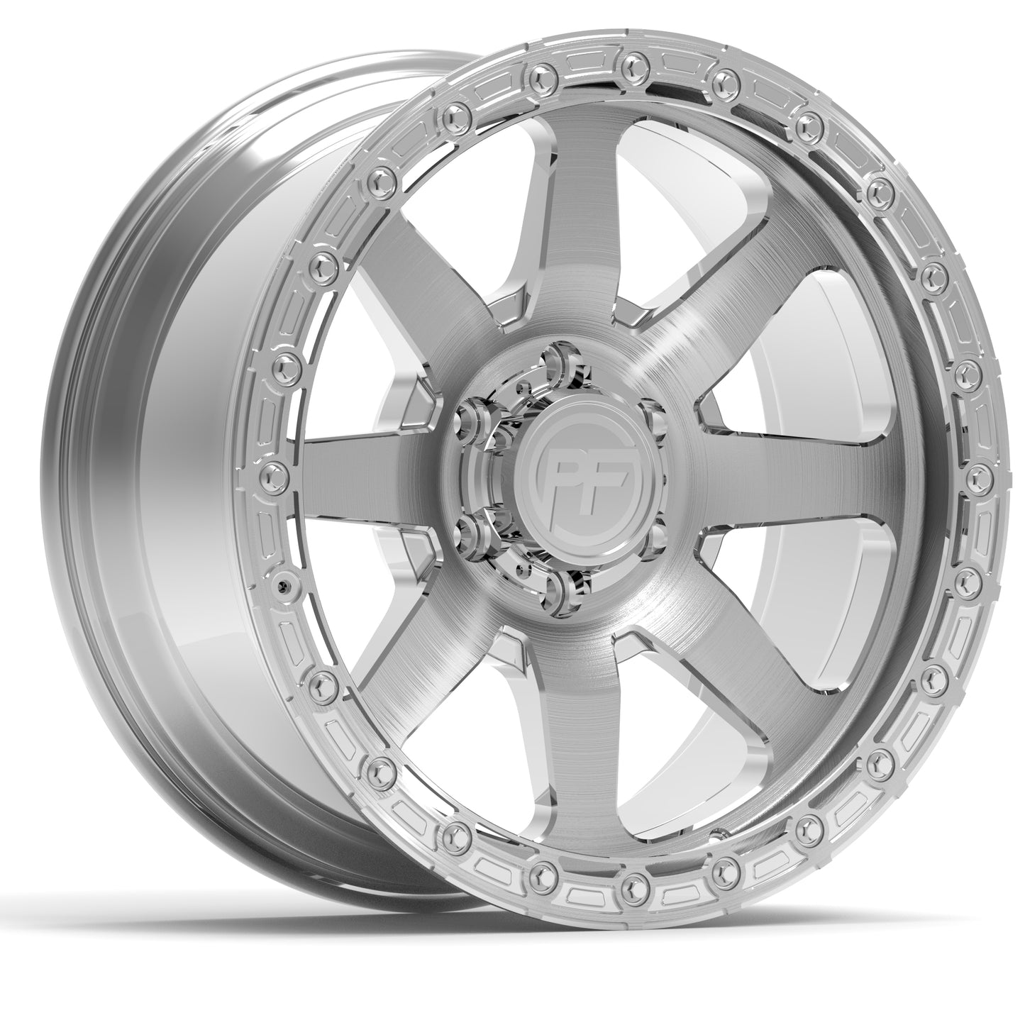 P38 Simulated Beadlock Raw 5/6 Lug 20x10