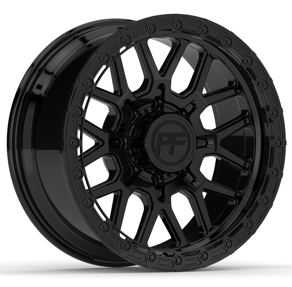 P20 Simulated Beadlock Gloss Black 8 Lug 20x10