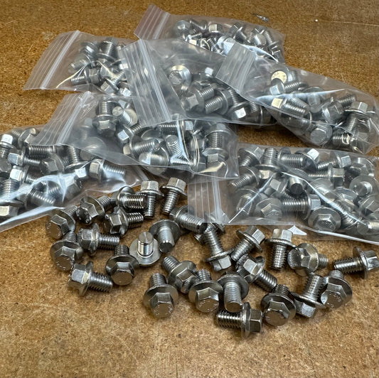 10mm flanged hex (stainless)