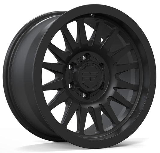 P40 Matte black 5/6 lug 18"