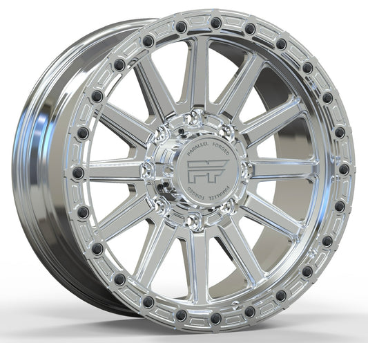 P51 Simulated Beadlock Polished 8 Lug 20x9