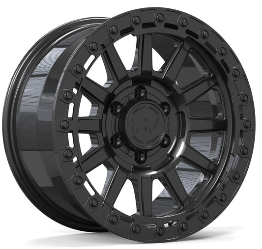 P51 Simulated Beadlock Gloss Black 5/6 lug 18"