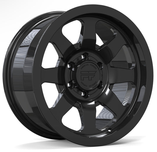 P38 Gloss black 5/6 lug 17"