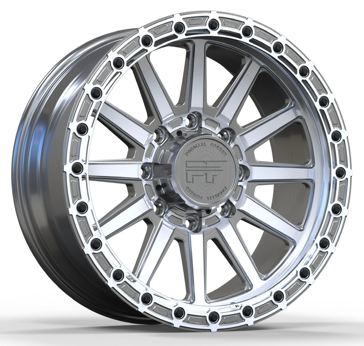P51 Simulated Beadlock Raw 8 Lug 20x9 – Parallel Forged