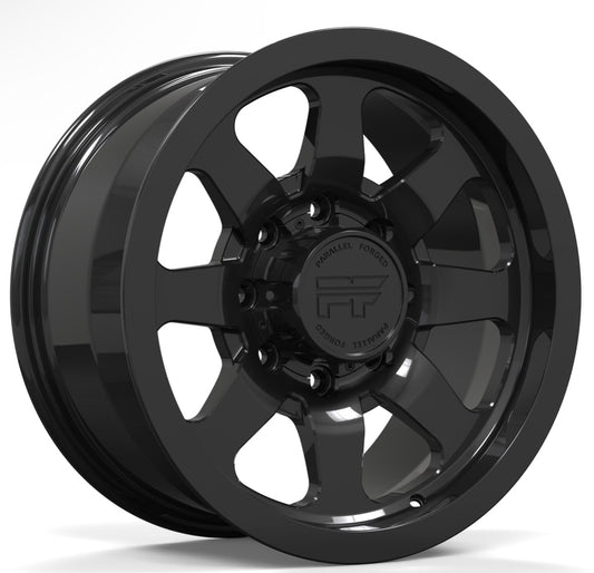 P38 Gloss black 8 lug 17"