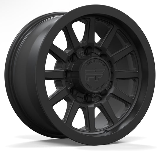 P51 Matte black 8 lug 17"