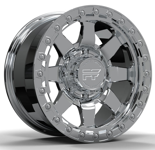 P38 Simulated Beadlock Polished 8 lug 18"