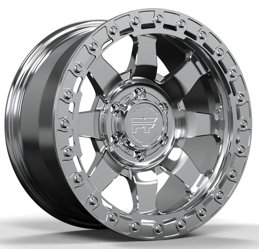 P38 Simulated Beadlock Polished 5/6 lug 18"